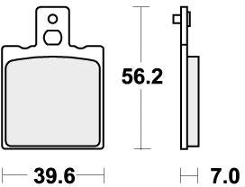 SBS 519LS BRAKE PADS SINTER