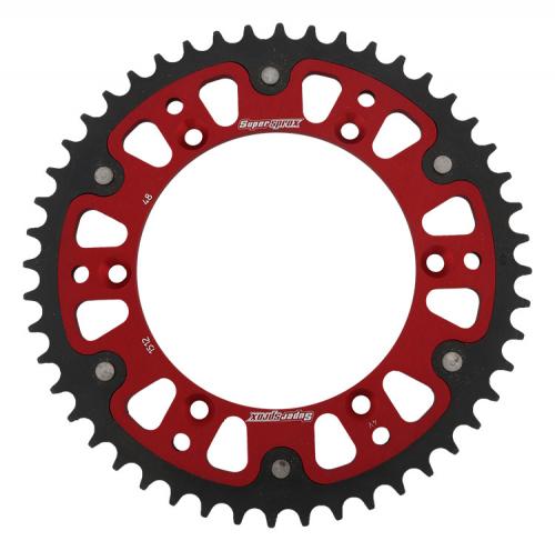 SUPERSPROX SUPERSPROX REAR STEALTH 48T, RED, 520 SU6151248R