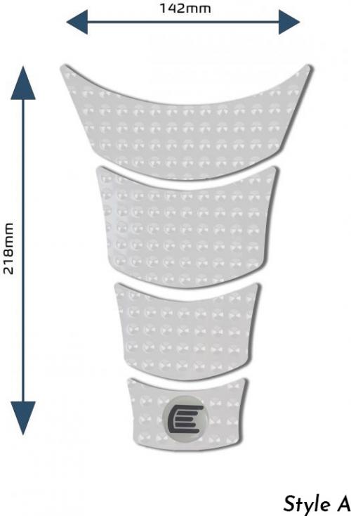 R&G CENTRE TANK PADS BLACK - DESIGN G - EVO