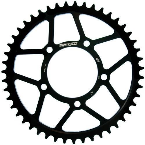 SUPERSPROX SUPERSPROX REAR STEEL 47T, BLACK, 525 SU480747B
