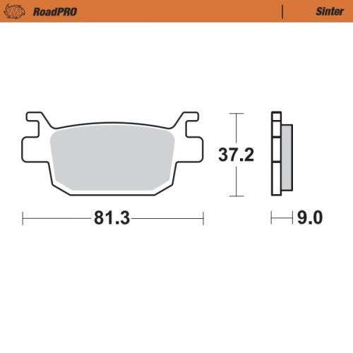 MOTO MASTER 401203, BRAKE PADS SINTER