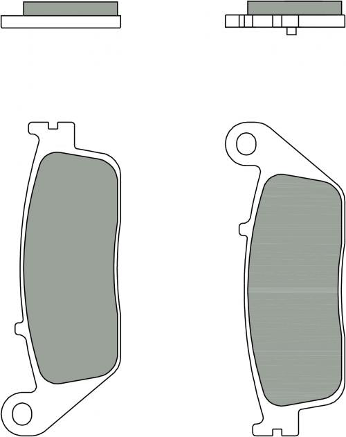 BREMBO 07098CC BRAKE PADS ORGANIC