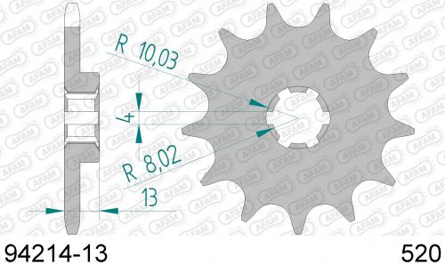 AFAM FRONT 13T, 520 AF19421413