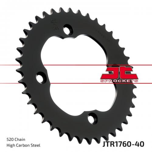 JT SPROCKETS REAR STEEL 40T, 520 JTR176040