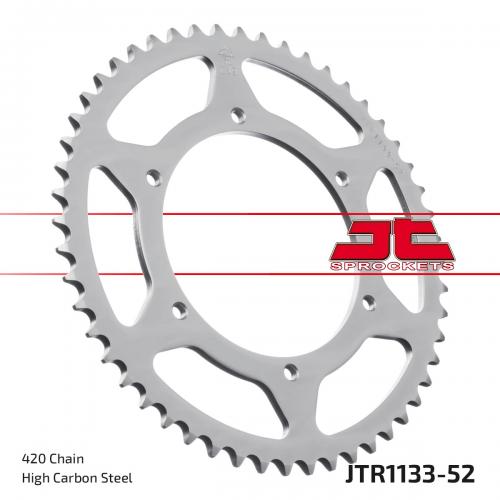 JT SPROCKETS REAR STEEL 52T, 420 JTR113352