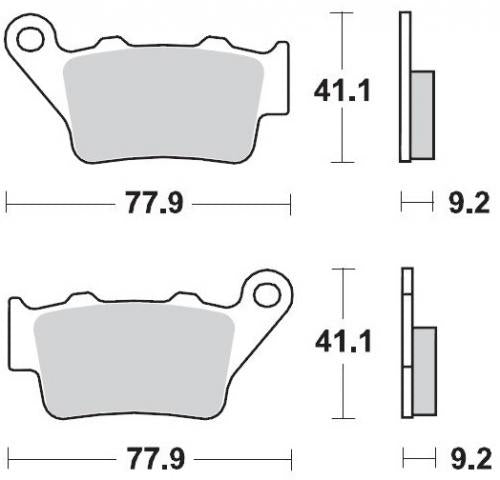 MOTO MASTER 093211, BRAKE PADS SINTER RACING