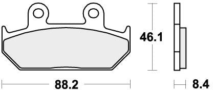 SBS 600HS BRAKE PADS SINTER