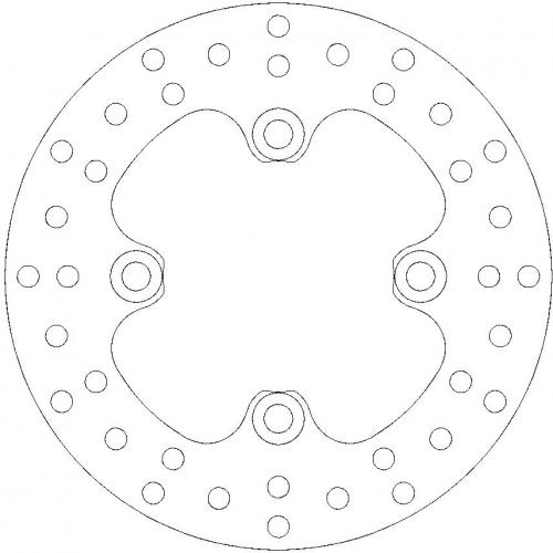 MOTO MASTER 110347, ROUND FIXED DISC 200
