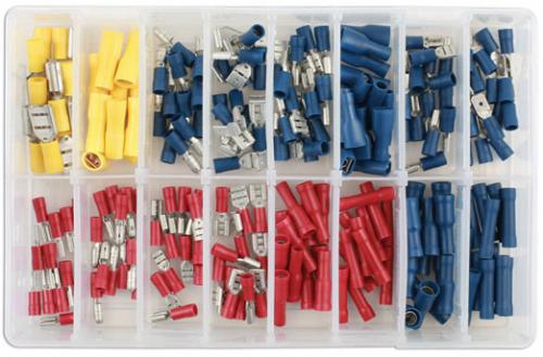LASER TOOLS ASSORTED PUSH-ON TERMINALS BOX 200PC