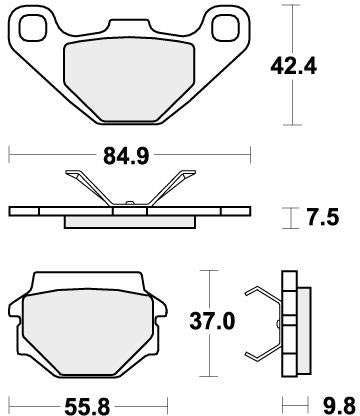 SBS 692SI BRAKE PADS SINTER
