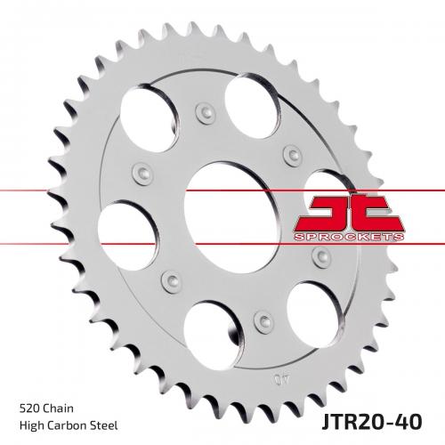 JT SPROCKETS REAR STEEL 40T, 520 JTR002040