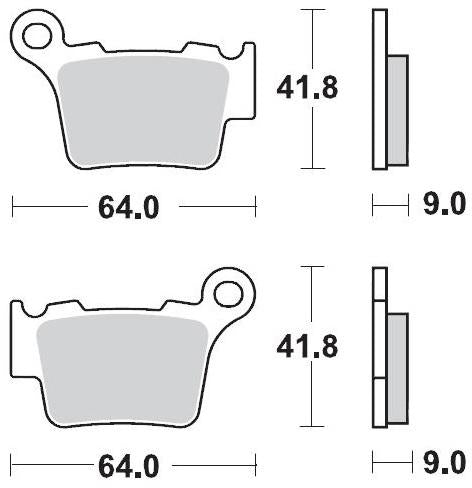 MOTO MASTER 094411, BRAKE PADS SINTER RACING