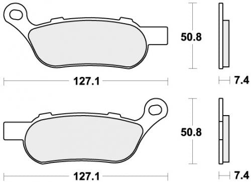 SBS 854H.HF BRAKE PADS ORGANIC
