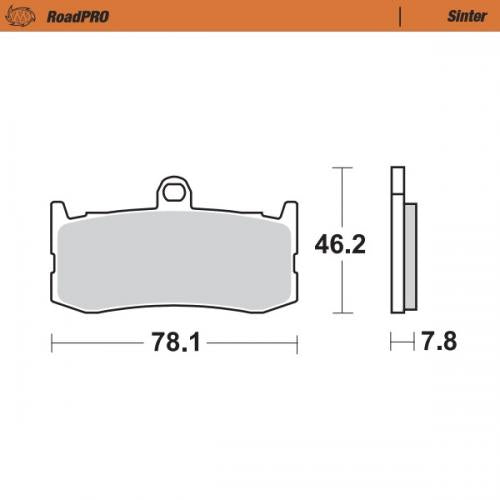 MOTO MASTER 407301, BRAKE PADS SINTER