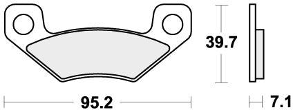 SBS 908RSI BRAKE PADS SINTER RACING