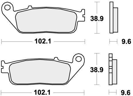 SBS 700DC BRAKE PADS ORGANIC RACING