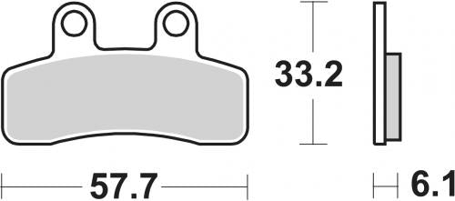 SBS 211HF BRAKE PADS ORGANIC
