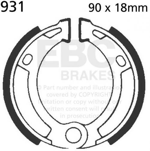EBC 931G EBC BRAKE SHOES