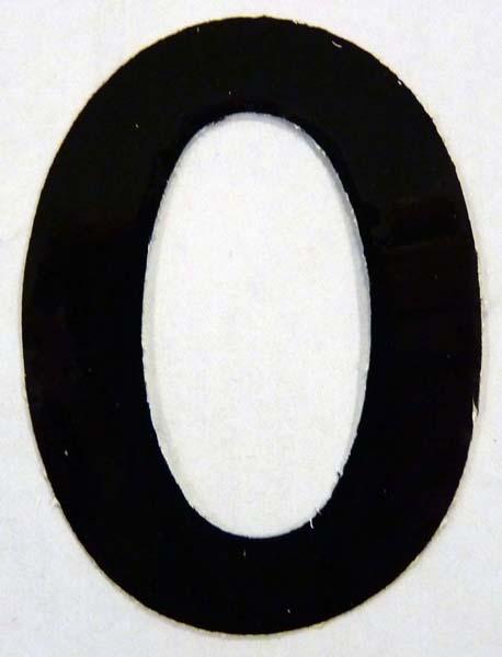 MISCELLANEOUS-1 (O) STANDARD NUMBER PLATE LETTERS