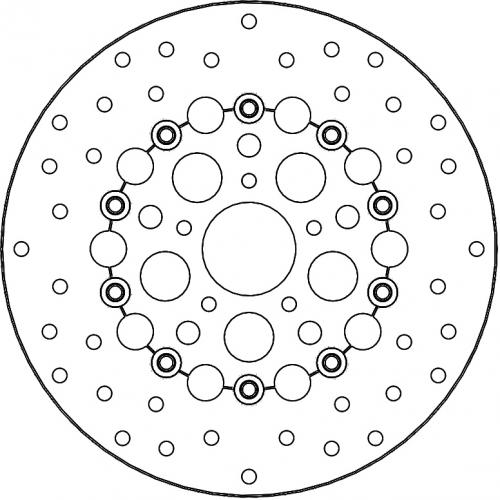 MOTO MASTER 112318, KINGMAN FLOATING ALU DISC 292