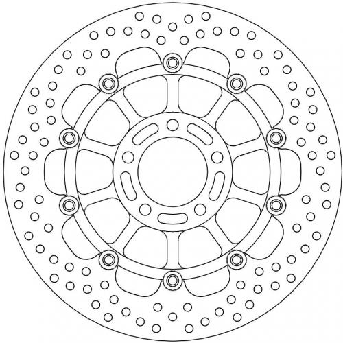 MOTO MASTER 113124, HALO FLOAT ALU OFFS. DISC 310