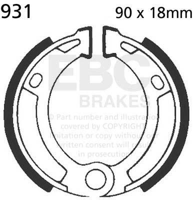 EBC 931 EBC BRAKE SHOES