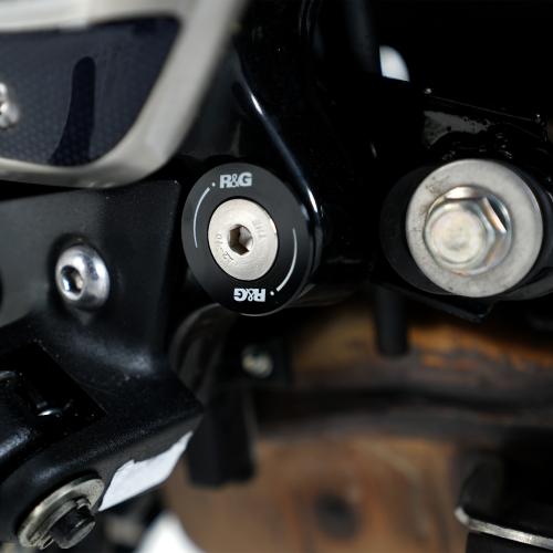 R&G REAR FOOTREST PLATE (SINGLE LHS) RGBLP0146BK