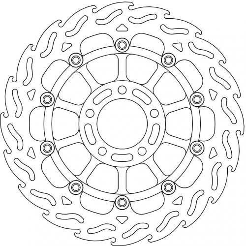 MOTO MASTER 113008, FLAME FLOAT ALU DISC 310