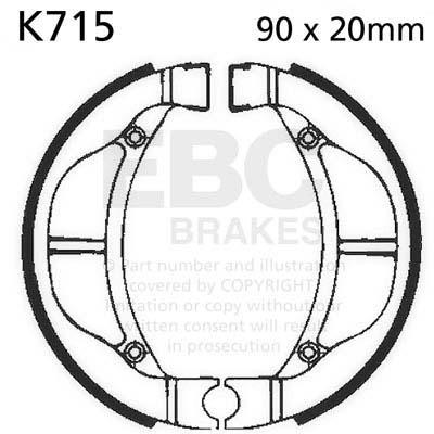 EBC K715 EBC BRAKE SHOES