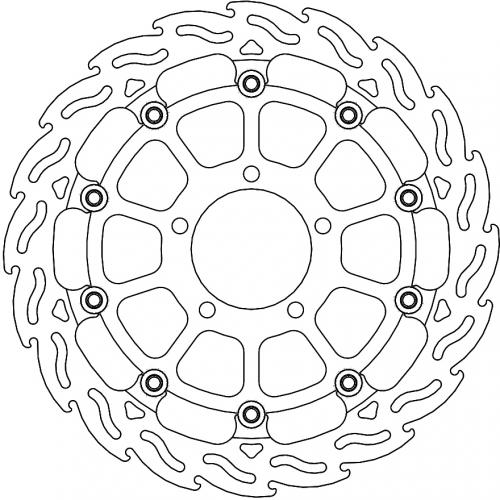 MOTO MASTER 112292, FLAME 5,5MM RACING SERIES