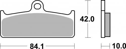 SBS 825DS-2 BRAKE PADS SINTER RACING