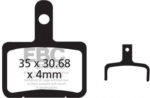 EBC CFA327 EBC GREEN TREKKING FORMULA MTB DISC PADS