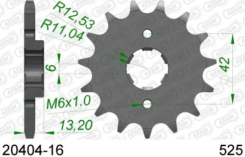 AFAM FRONT 16T, 525 AF12040416