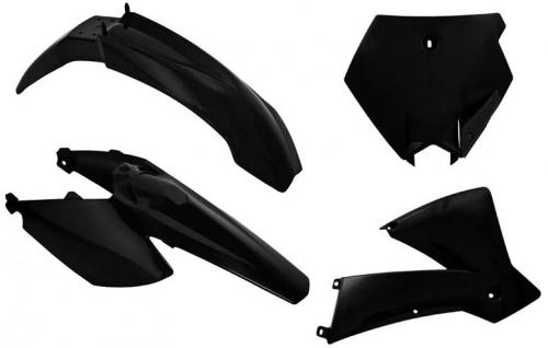RTECH PLASTICS KIT 4 PCS KTM BLACK 563230410