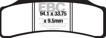 EBC GPFAX673HH EBC RACE USE ONLY DISC PADS