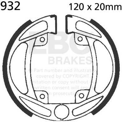 EBC 932 EBC BRAKE SHOES