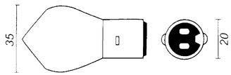 ELECTRICAL 12V 25/25W BA20D BOSCH BULB P394