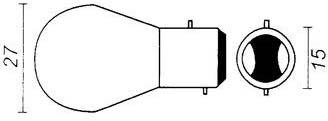 ELECTRICAL (10 PACK) 12V 21/5W STOP/TAIL BULBS EU380