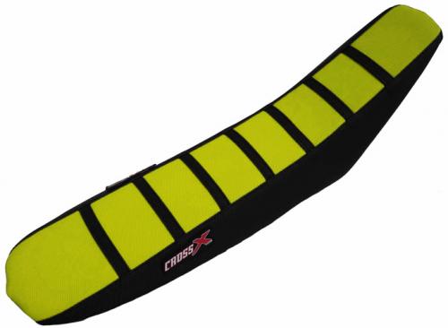 CROSS X SEAT COVER, YELLOW/BLACK/BLACK (STRIPES) M3123YBB