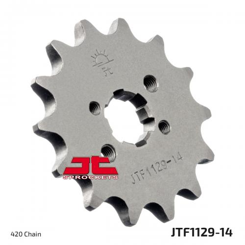 JT SPROCKETS FRONT STEEL 14T, 420 JTF112914