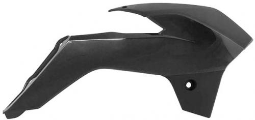 RTECH RADIATOR SCOOPS KTM BLACK ONE COLOUR
