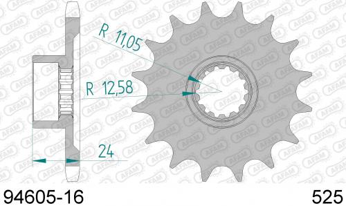 AFAM FRONT 16T, 525 AF19460516