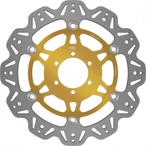 EBC BRAKE DISC VR626GLD VEE FLOATING DISC GOLD CENTRE