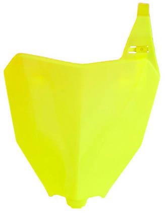 RTECH FRONT NUMBER PLATE HONDA NEON YELLOW 565210195