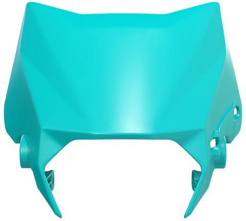 RTECH FRONT HEADLIGHT REP. PLASTIC AQUA GREEN