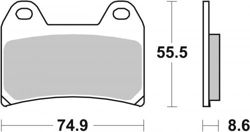 SBS 706H.HS BRAKE PADS SINTER