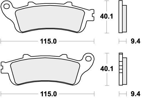 SBS 722LS BRAKE PADS SINTER