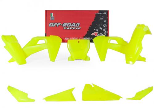 RTECH PLASTICS KIT 5 PCS HUSQVARNA NEON YELLOW 563220586