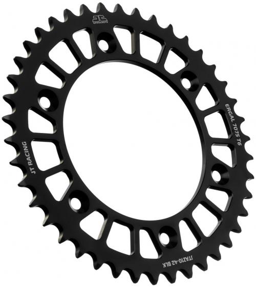 JT SPROCKETS REAR RACELITE ALU 42T BLACK, 520 JTA021042Z