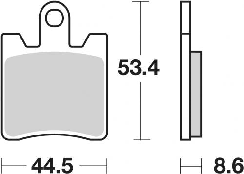 SBS 146CT BRAKE PADS ORGANIC